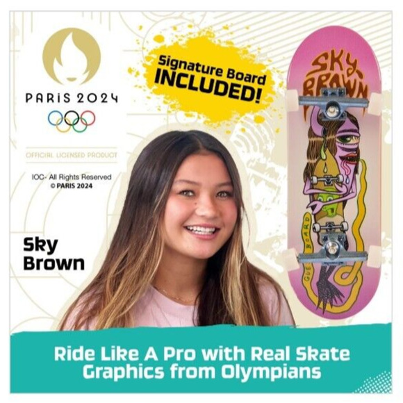 Tech Deck Sky Brown’s Olympic Games Paris 2024 Ramp Customizable - Picture 3 of 11